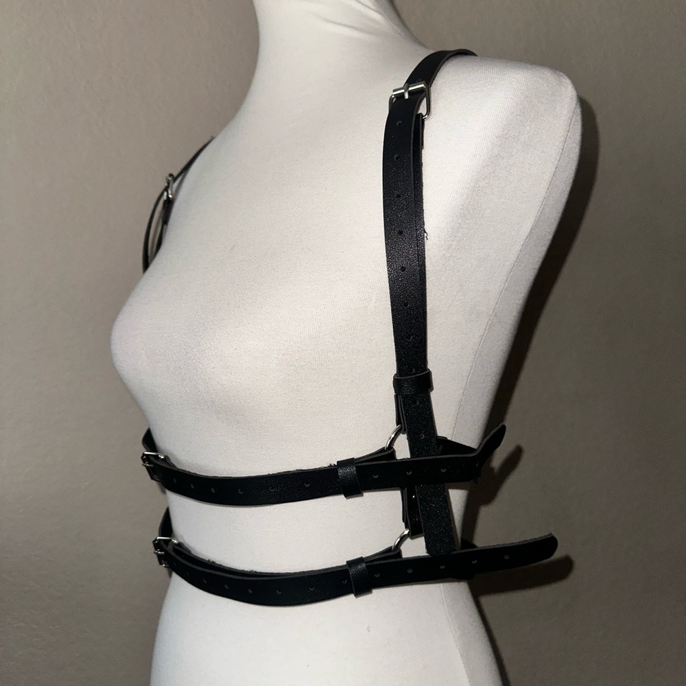 Black Leather Harness